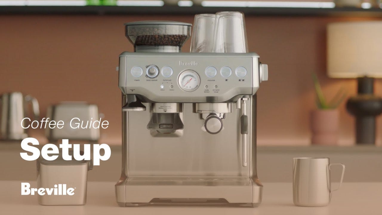 Breville coffee guide tutorial - Setting up your machine